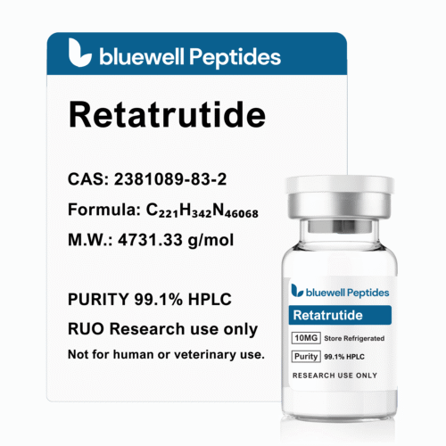 Retatrutide 10mg high purity research peptide vial – Bluewell Peptides