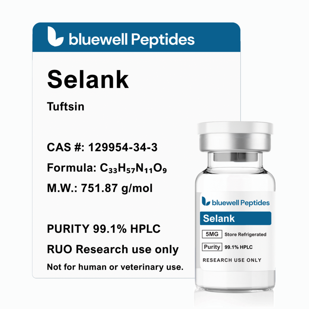 Selank 5mg UK | Anti-Anxiety Research Peptide – Bluewell Peptides