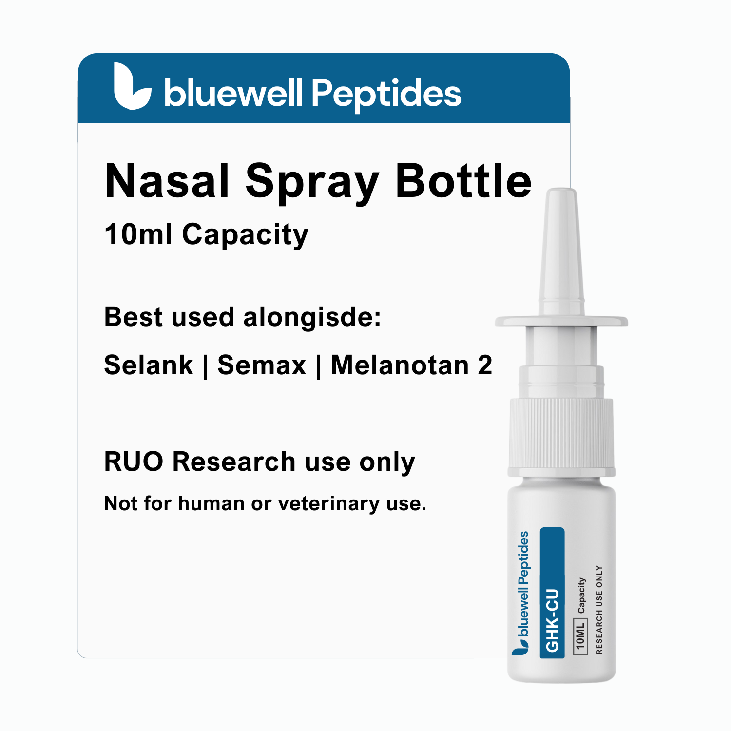 10ml Nasal Spray Bottle – Precision Research Accessory for Peptides