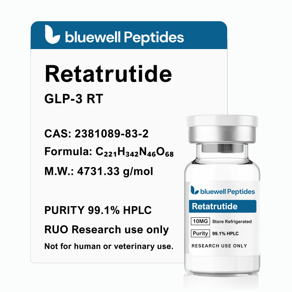 GLP-3 RT (RETA) 10mg – High-Purity Research Peptides by Bluewell Peptides, High Purity, COA Tested