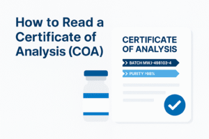 How to Read a Certificate of Analysis (COA) for Peptides | Bluewell