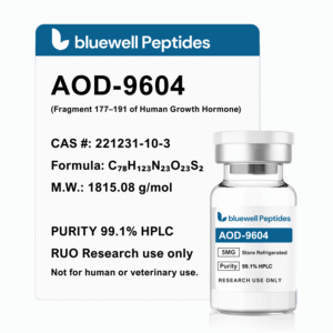 AOD-9604 10mg – High-Purity Research Peptides by Bluewell Peptides, High Purity, COA Tested