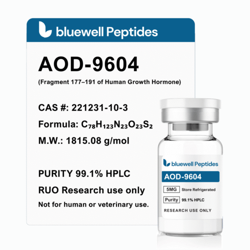 AOD-9604 10mg – High-Purity Research Peptides by Bluewell Peptides, High Purity, COA Tested