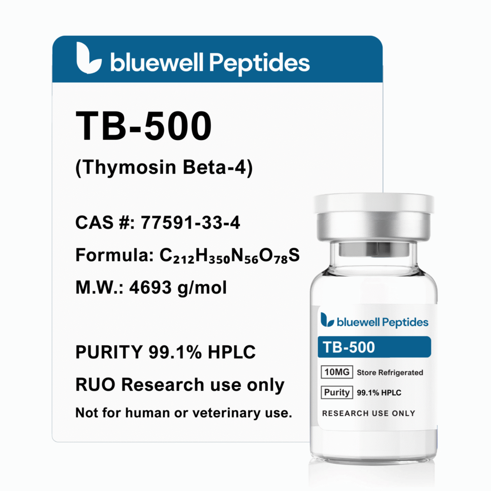 TB-500 10mg – High-Purity Research Peptides by Bluewell Peptides, High Purity, COA Tested