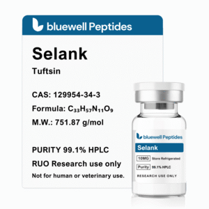 SELANK 10MG– High-Purity Research Peptides by Bluewell Peptides, High Purity, COA Tested