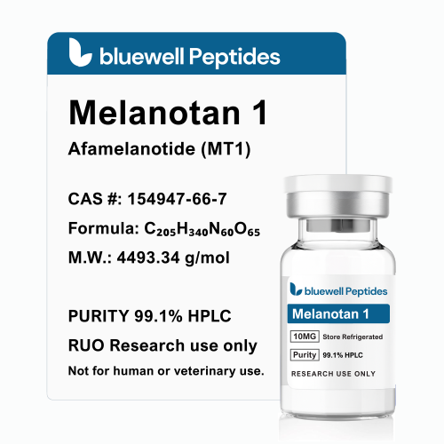 Melanotan 1 (MT1) 10MG PEPTIDE– High-Purity Research Peptides by Bluewell Peptides, High Purity, COA Tested