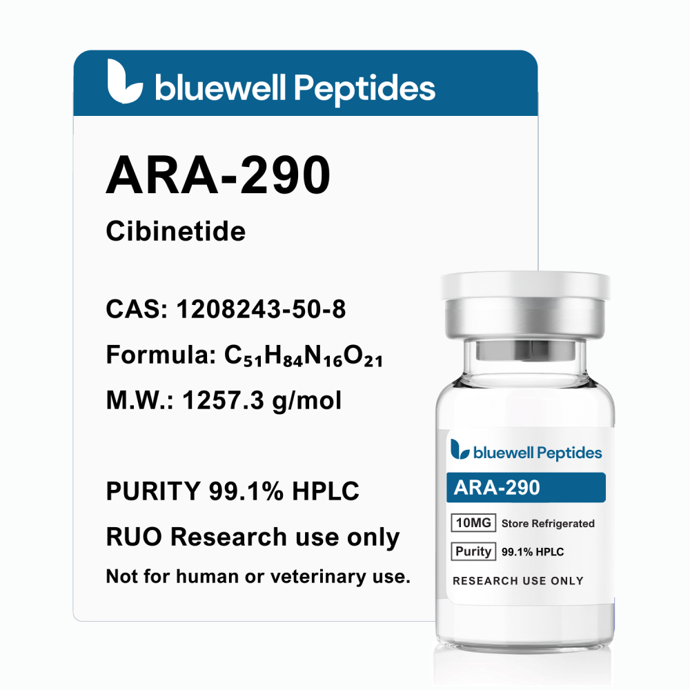 ARA-290 Cibinetide 10mg – High-Purity Research Peptide by Bluewell Peptides, COA Verified ARA-290 10mg Peptide