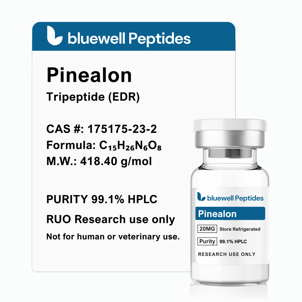 Pinealon Tripeptide (EDR) 20mg Peptide – High-Purity Research Peptide by Bluewell Peptides, COA Verified Pinealon Tripeptide (EDR) 20mg Peptide – High-Purity Research Peptide by Bluewell Peptides, COA Verified