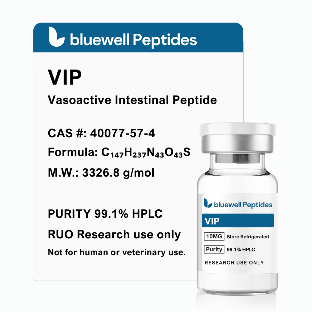 VIP 10mg Peptide – High-Purity Research Peptide by Bluewell Peptides, COA Verified VIP 10mg Peptide – High-Purity Research Peptide by Bluewell Peptides, COA Verified