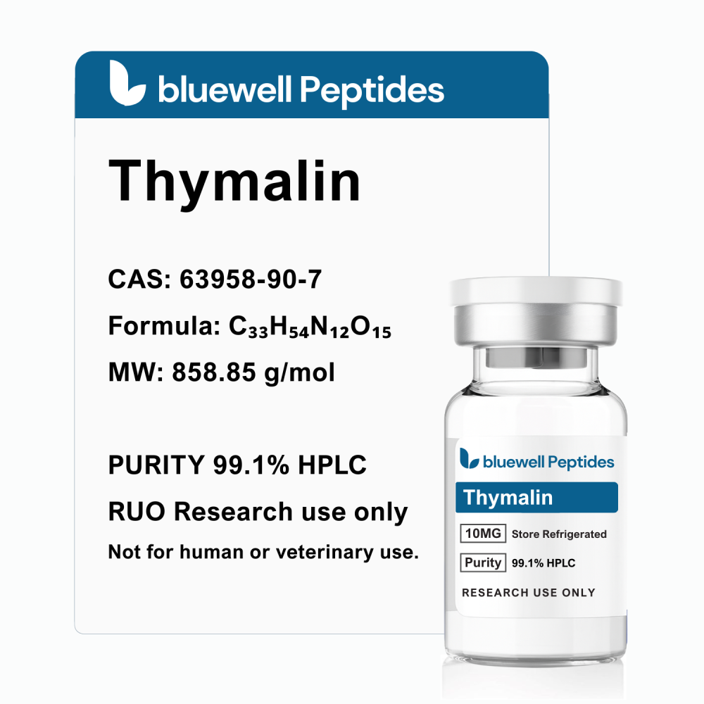 _Thymalin 10MG PEPTIDE High-Purity Research Peptide by Bluewell Peptides, COA Verified, Vial Image