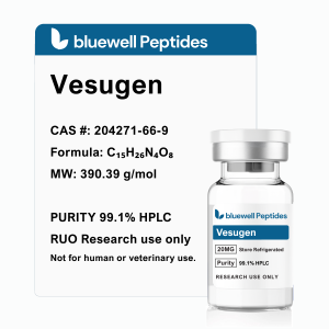 _Vesugen 20MG PEPTIDE High-Purity Research Peptide by Bluewell Peptides, COA Verified, Vial Image